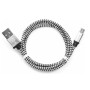 Кабель micro USB - USB 2.0 Type-A Cablexpert CC-mUSB2sr1m 1 м серебристый