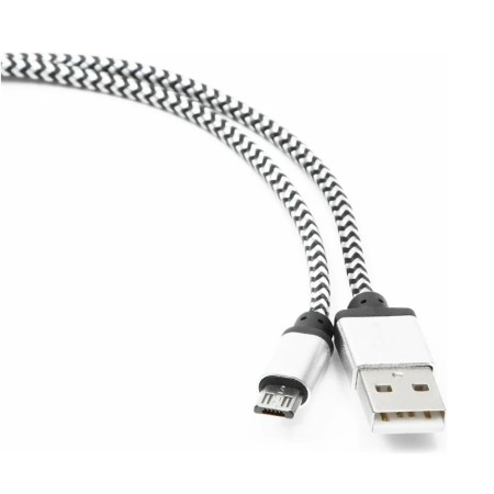 Кабель micro USB - USB 2.0 Type-A Cablexpert CC-mUSB2sr1m 1 м серебристый