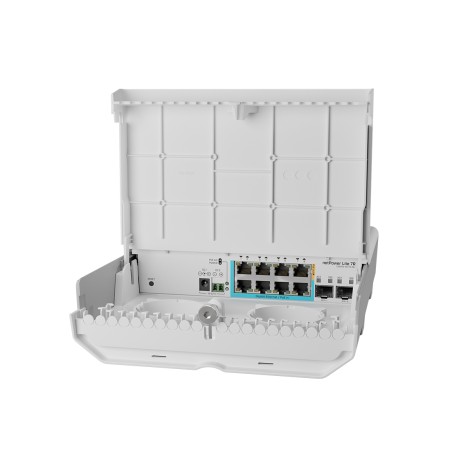 Коммутатор MikroTik NetPower Lite 7R (CSS610-1Gi-7R-2S+OUT) белый