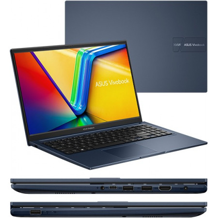 15.6" Ноутбук ASUS VivoBook 15 X1504VA-BQ1223 (90NB10J1-M01FZ0) синий