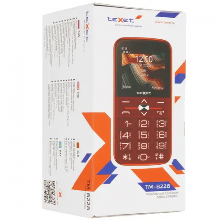 Мобильный телефон Texet TM-B228 черный