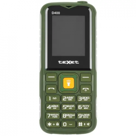 Мобильный телефон Texet TM-D400 зеленый