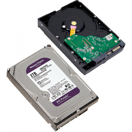 2 ТБ Жесткий диск Western Digital Purple (WD23PURZ) фиолетовый
