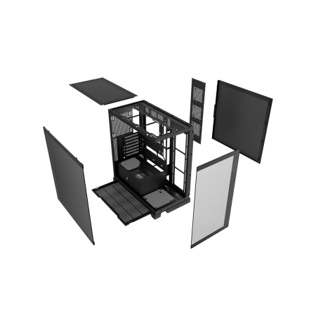 Корпус 1stPlayer Miku Mi8 (Mi8-BK-3FBR1FBC1) чёрный