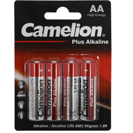 Батарейка Camelion LR6-BP4 AA [LR6] 4 шт красно-серебристый
