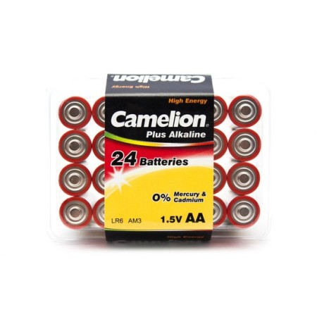 Батарейка Camelion LR6-PB24 AA [LR6] 24 шт красно-серебристый