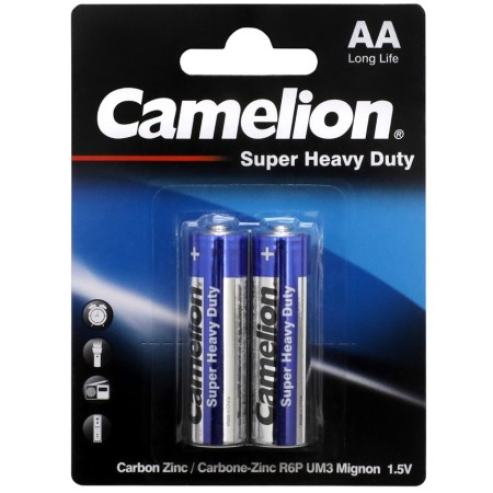 Батарейка Camelion R6P-BP2B AA [R6P] 2 шт синий/серебристый