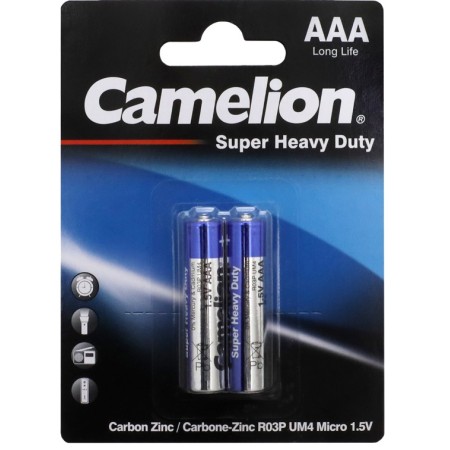 Батарейка Camelion R03P-BP2B AAA [R03P] 2 шт синий/серебристый