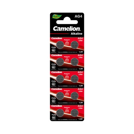 Батарейка Camelion AG4-BP10 плоская [LR66] 10 шт черный