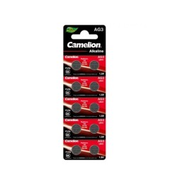 Батарейка Camelion AG3-BP10 плоская [LR41] 10 шт серебристый