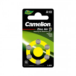 Батарейка Camelion A10-BP6 плоская [PR70 ] серебристый