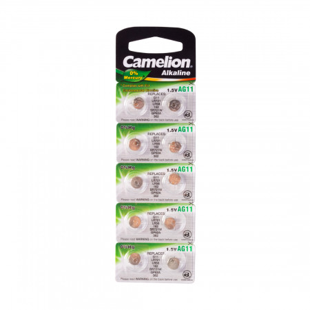 Батарейка Camelion AG11-BP10 AG11 [LR721] серебристый