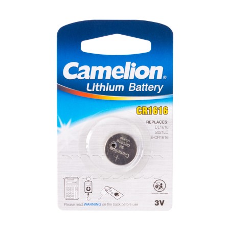 Батарейка Camelion CR1616-BP1 плоская [CR1616] 1 шт серебристый