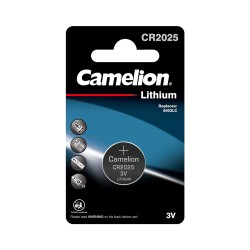 Батарейка Camelion CR2025-BP1 плоская [CR2025] 1 шт серебристый