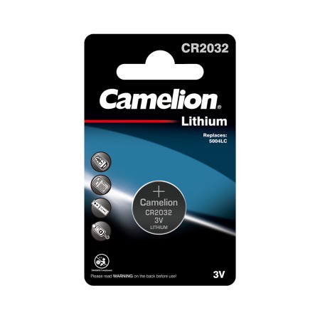 Батарейка Camelion CR2032-BP1 плоская [CR2032] 1 шт серебристый
