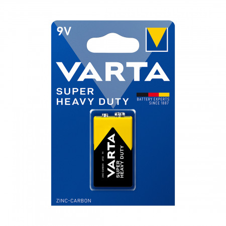 Батарейка Varta 6F22P крона [6F22] желтый/черный