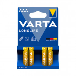 Батарейка Varta LR03 Longlife Micro AAA [LR03] жёлтый