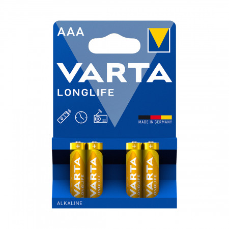 Батарейка Varta LR03 Longlife Micro AAA [LR03] жёлтый