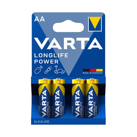 Батарейка Varta LR6/АА Longlife Power 4 АА [LR6] 4 шт синий/желтый