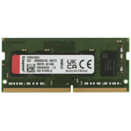 Оперативная память Kingston ValueRAM (KVR26S19S6/8) 8 ГБ зелёный