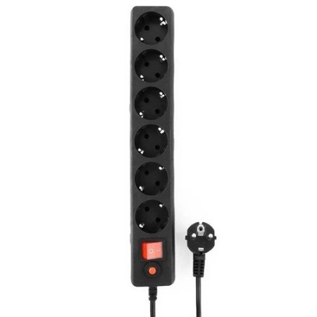 Сетевой фильтр Гарнизон ECL-6-B-5 черный 5м