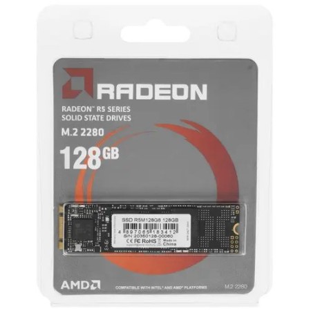128 ГБ SSD диск AMD Radeon R5 (R5M128G8) черный