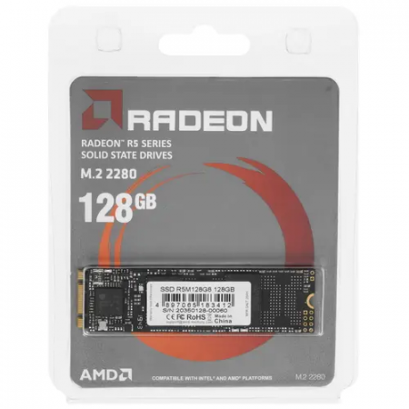 128 ГБ SSD диск AMD Radeon R5 Series (R5M128G8) чёрный