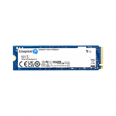 1 ТБ SSD диск Kingston NV3 (SNV3S/1000G) синий