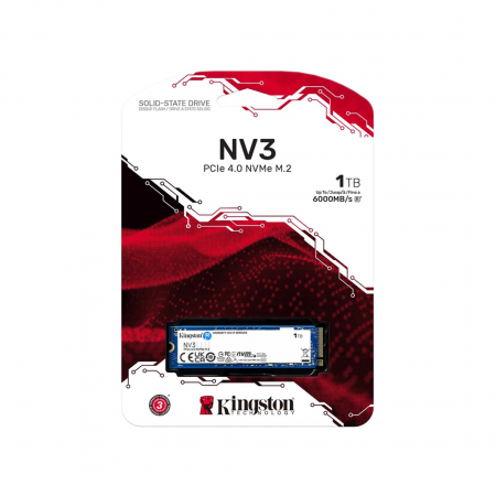 1 ТБ SSD диск Kingston NV3 (SNV3S/1000G) синий