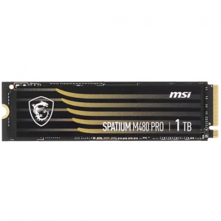 1ТБ SSD диск MSI SPATIUM M480 PRO (1TB/SPATIUM M480 PRO) чёрный