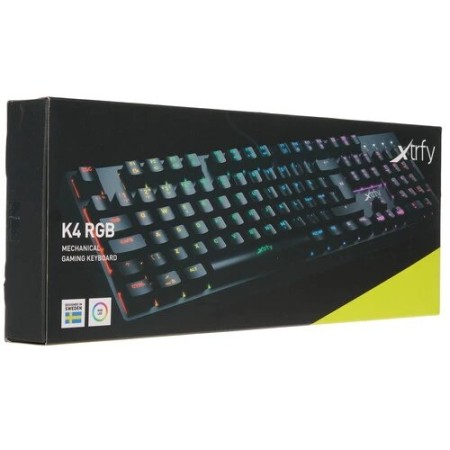 Клавиатура проводная Xtrfy K4 RGB (XG-K4-RGB-R-RUS) чёрный