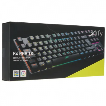 Клавиатура проводная Xtrfy K4 RGB TKL (XG-K4-RGB-TKL-R-RUS) чёрный