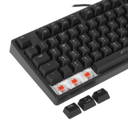 Клавиатура проводная Xtrfy K4 RGB TKL (XG-K4-RGB-TKL-R-RUS) чёрный