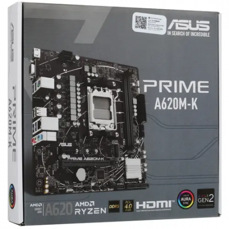 Материнская плата ASUS PRIME A620M-K чёрный