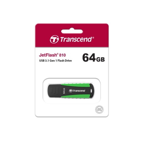 64 ГБ USB Флеш-накопитель Transcend JetFlash 810 (TS64GJF810) зеленый