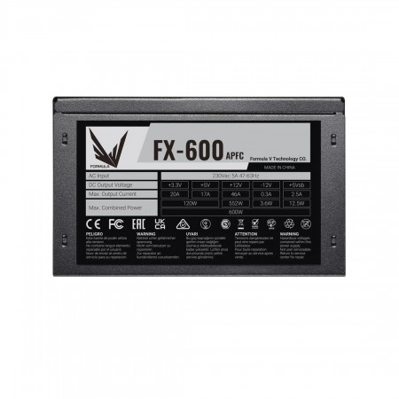 Блок питания Formula V FX-600 (PZH1150BN91R0-01) чёрный