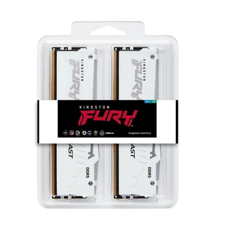 Оперативная память Kingston Fury Beast RGB (KF560C36BWE2AK2-32) 32 ГБ белый