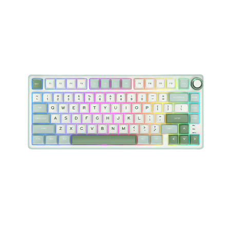 Клавиатура проводная Royal Kludge R75 (R75 Sky cyan) зелёный