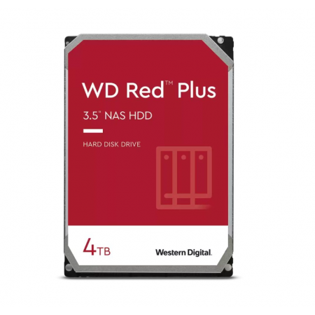 4 ТБ Жесткий диск Western Digital Red Plus (WD40EFPX) красный