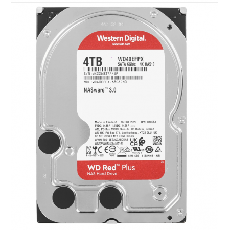 4 ТБ Жесткий диск Western Digital Red Plus (WD40EFPX) красный