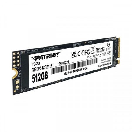 512 ГБ SSD диск Patriot P320 (P320P512GM28) черный