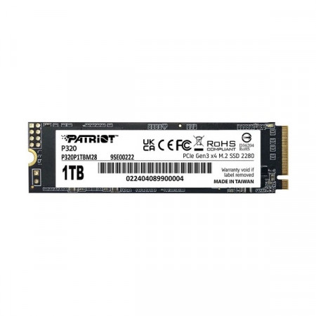 1 ТБ SSD диск Patriot P320 (P320P1TBM28) черный