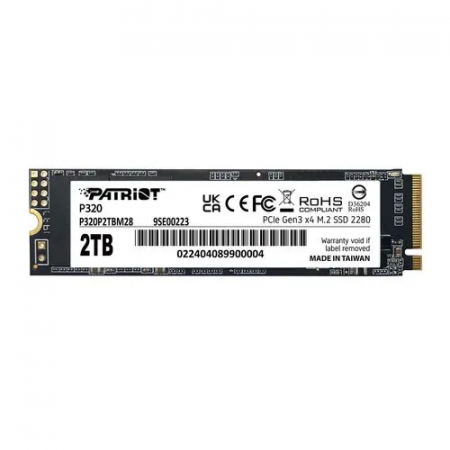 2 ТБ SSD диск Patriot P320 (P320P2TBM28) черный