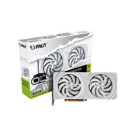 Видеокарта Palit GeForce RTX 4070 White OC (NE64070S19K9-1048L) 12 Гб белый