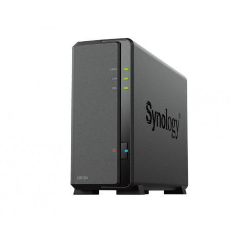 Сетевое хранилище (NAS) Synology DiskStation (DS124) черный