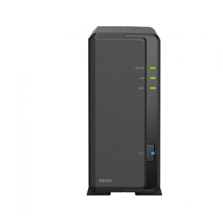 Сетевое хранилище (NAS) Synology DiskStation (DS124) черный