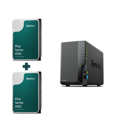 Сетевое хранилище (NAS) Synology DiskStation (DS224+) черный