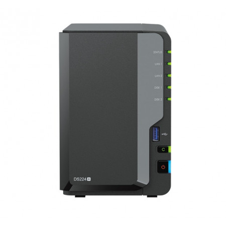 Сетевое хранилище (NAS) Synology DiskStation (DS224+) черный