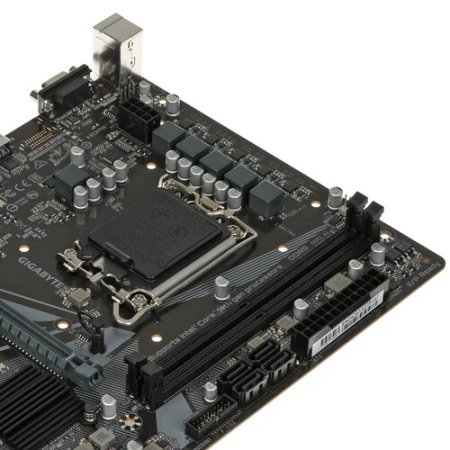Материнская плата GIGABYTE H610M H V2 (REV1.0) чёрный