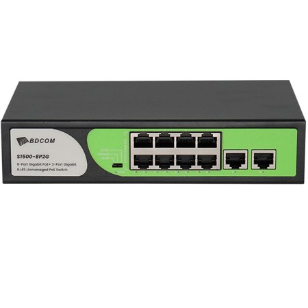 Коммутатор BDCOM S1500-8P2G черный